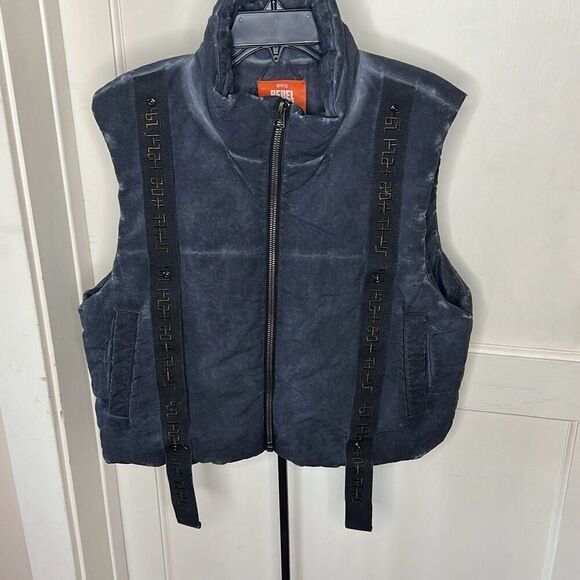 Unisex Rebel Moon Quilted Zip-Up Vest Mens Size Small Puffer - Picture 2 of 7